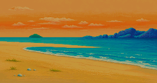 Beach Dusk wallpaper