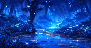 DMUL-fireflies wallpaper