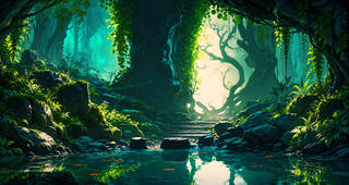 DMUL-grotto wallpaper