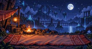 Floating Ruins wallpaper