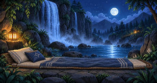 Waterfall Retreat wallpaper