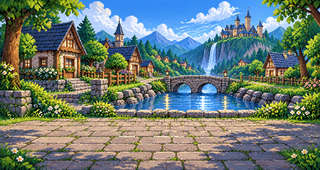 Village wallpaper